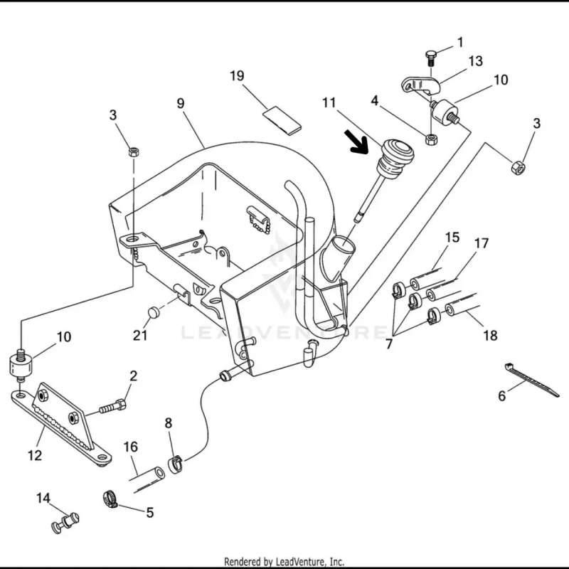 Oil tank filler plug