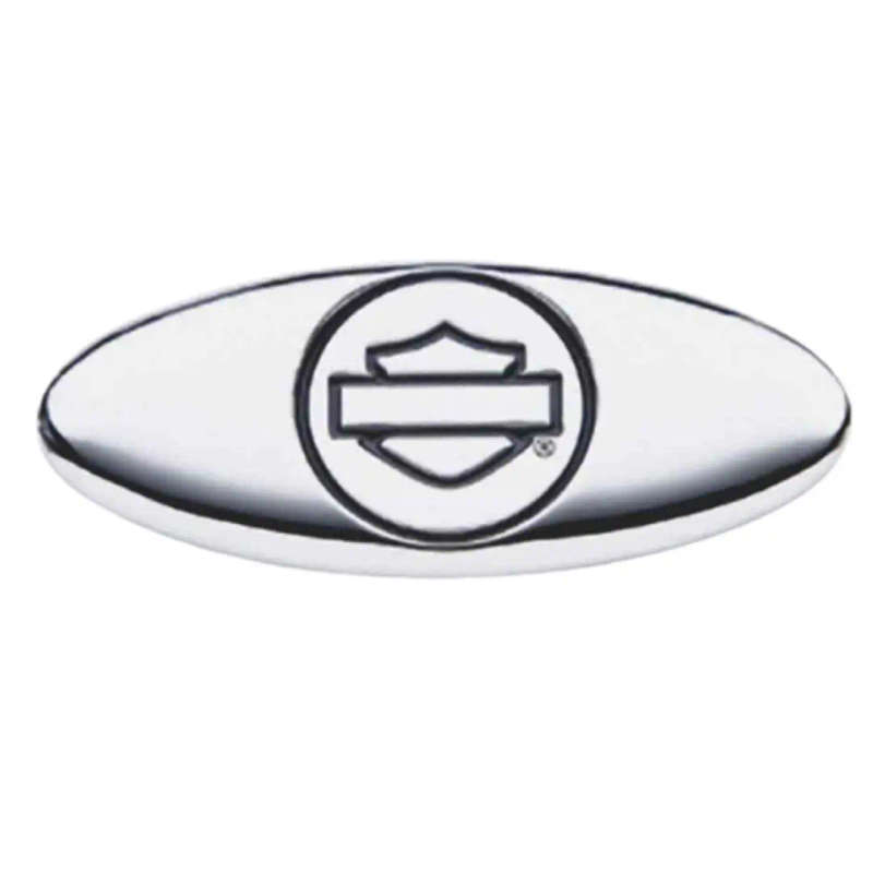 Chrome Oval Bar & Shield Decorative Medallion