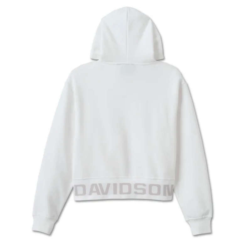 Women's Cropped Full Zip Hoodie - XL