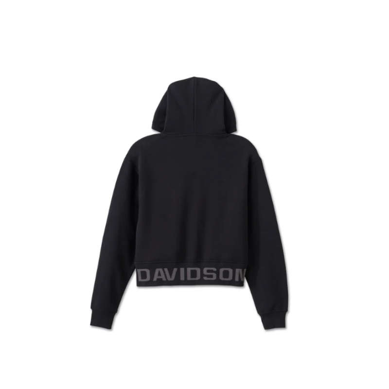 Women's Cropped Full Zip Hoodie - 2XL