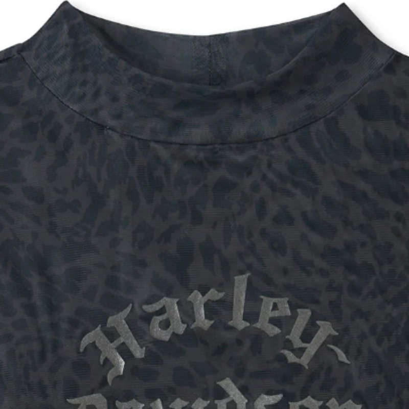 Women's Wild Cat Mesh Turtleneck - 2XL