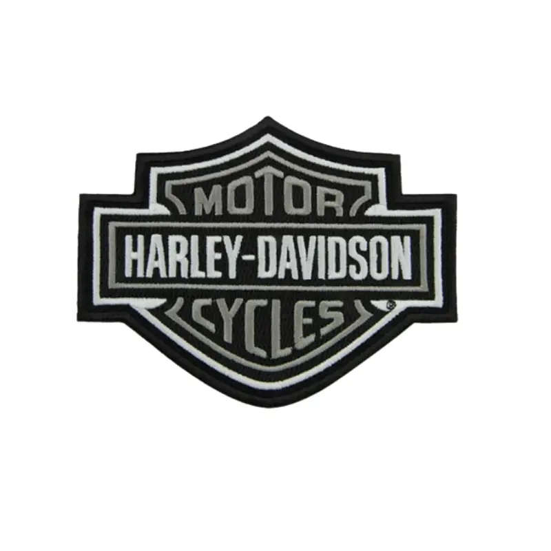 Gray Bar & Shield Logo Patch