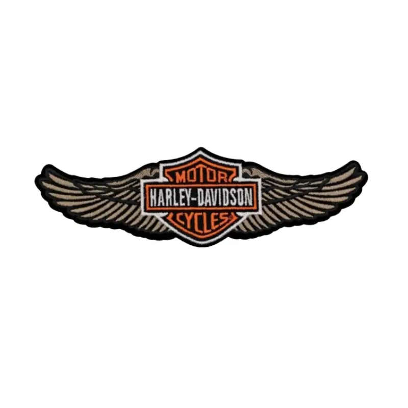 Winged Bar & Shield Logo Emblem Sew-On Patch