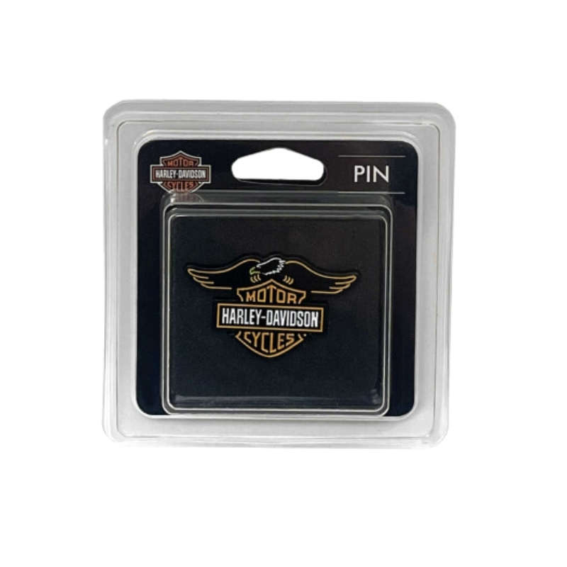 Neon Bar & Shield Eagle Metal Pin