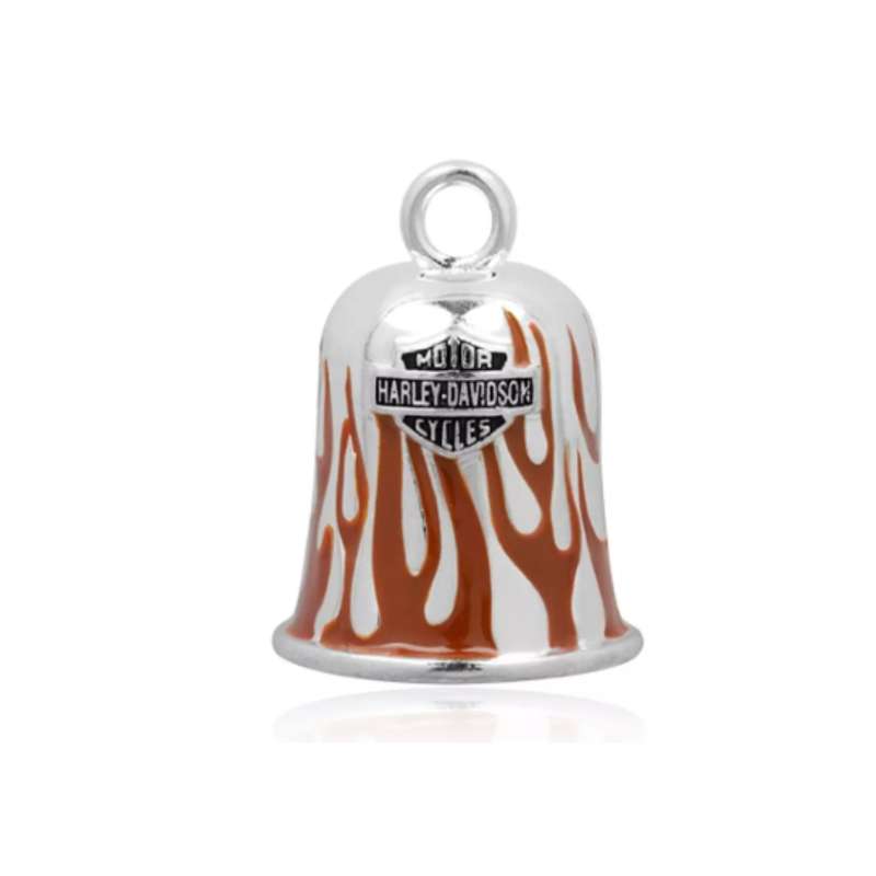 Red Flames Bar & Shield Ride Bell