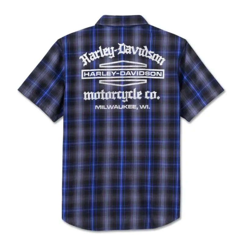 Men's Staple Short Sleeve Shirt - Plaid - XL