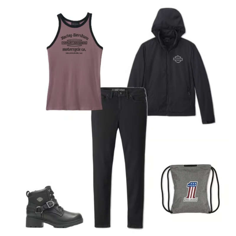 Women's Stacked Bar & Shield Racerback Tank - 2XL