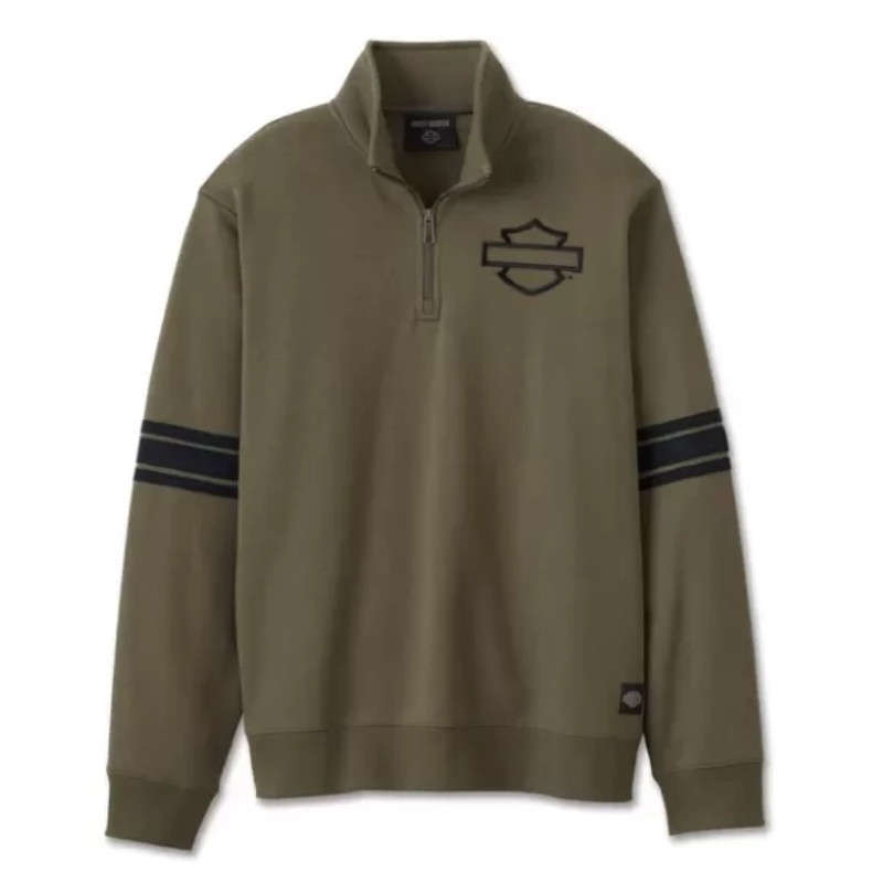 Bar & Shield 1/4 Zip Fleece - L