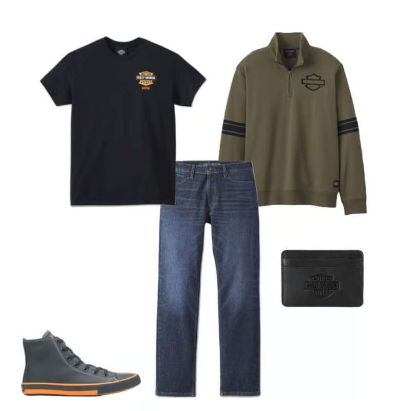 Bar & Shield 1/4 Zip Fleece - L