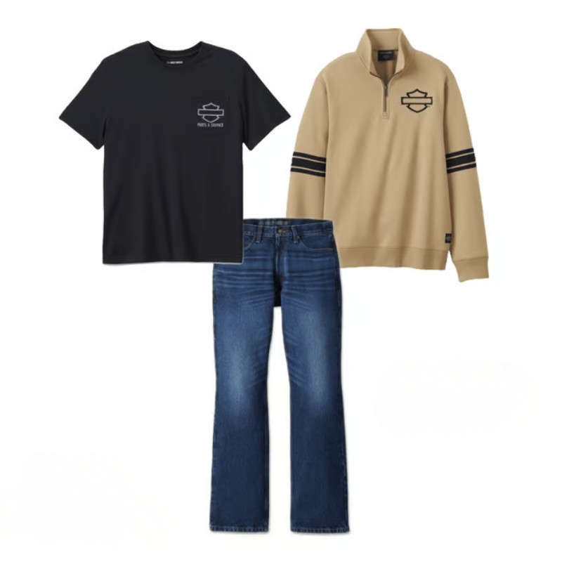 Bar & Shield 1/4 Zip Fleece - XL