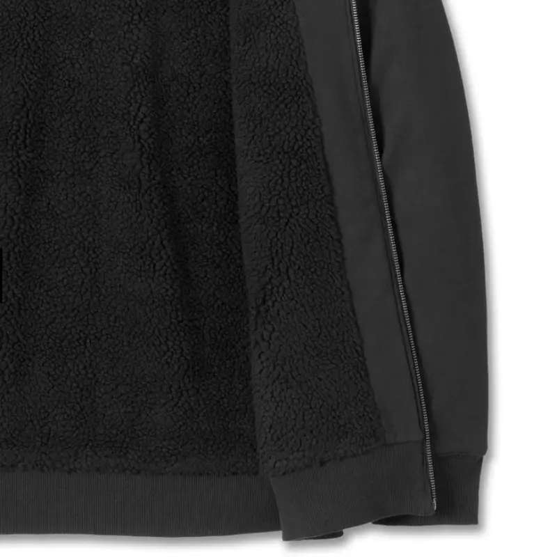 Bar & Shield Sherpa Full Zip Hoodie - L