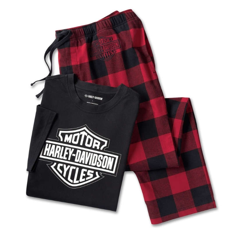 Men's Bar & Shield Short Sleeve Pajama Set - 3XL