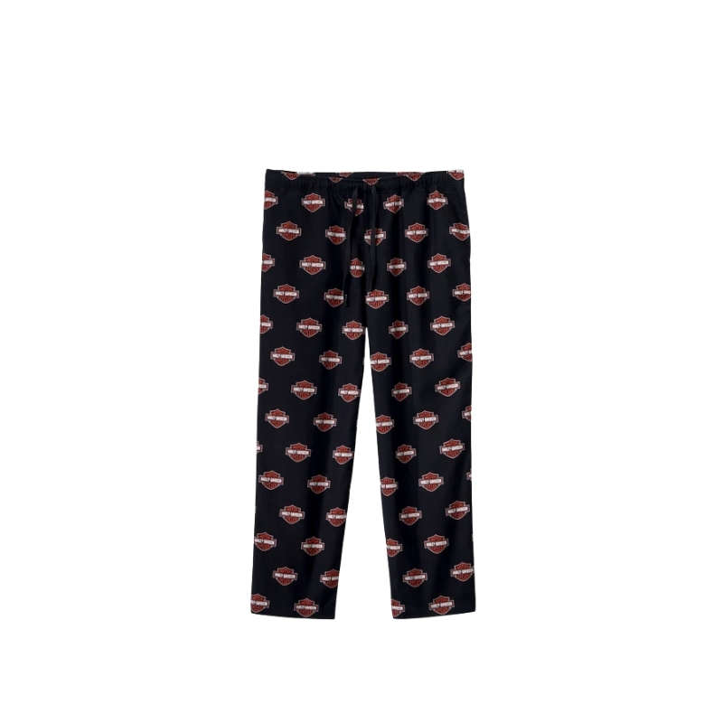Men's Bar & Shield Long Sleeve Pajama Set - L