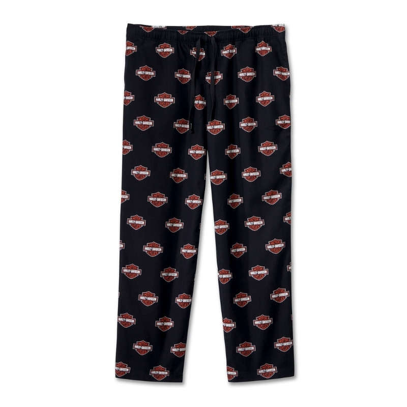 Men's Bar & Shield Long Sleeve Pajama Set - L