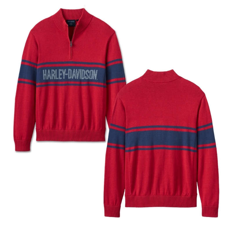Men's 1/4 Zip Sweater - L
