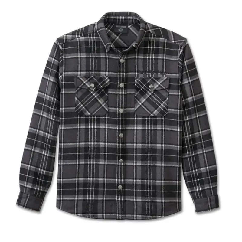 Men's Premium Overshirt - Plaid - XL