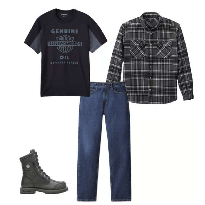 Men's Premium Overshirt - Plaid - XL