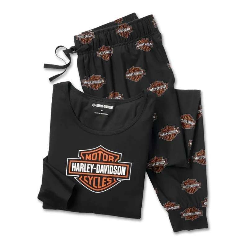 Women's Bar & Shield Long Sleeve Pajama Set - XL