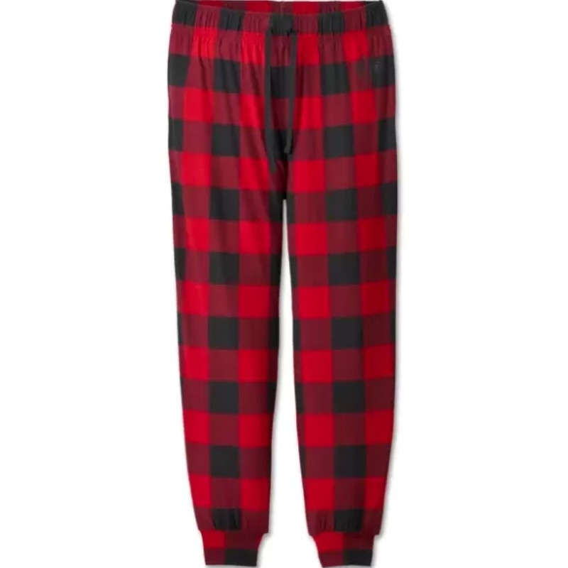 Women's Bar & Shield Plaid Long Sleeve Pajama Set - XL
