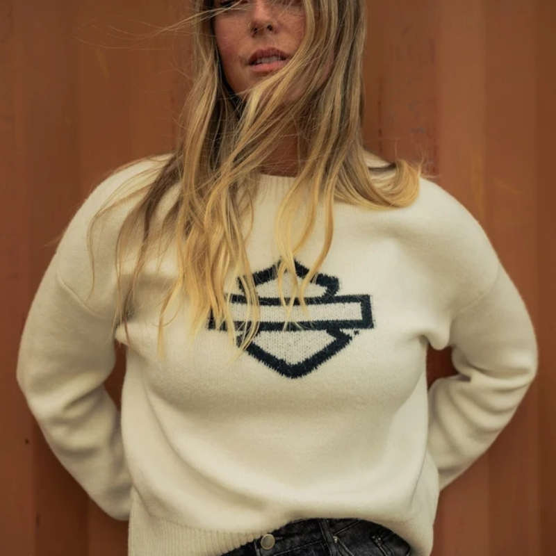 Women's Open Bar & Shield Sweater - 2XL