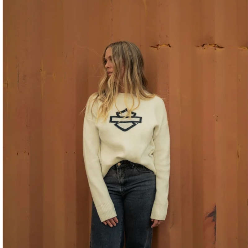 Women's Open Bar & Shield Sweater - 2XL