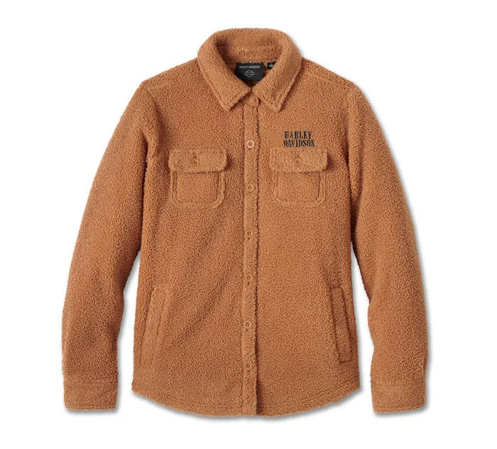 Women's Sherpa Shirt Jacket - 2XL