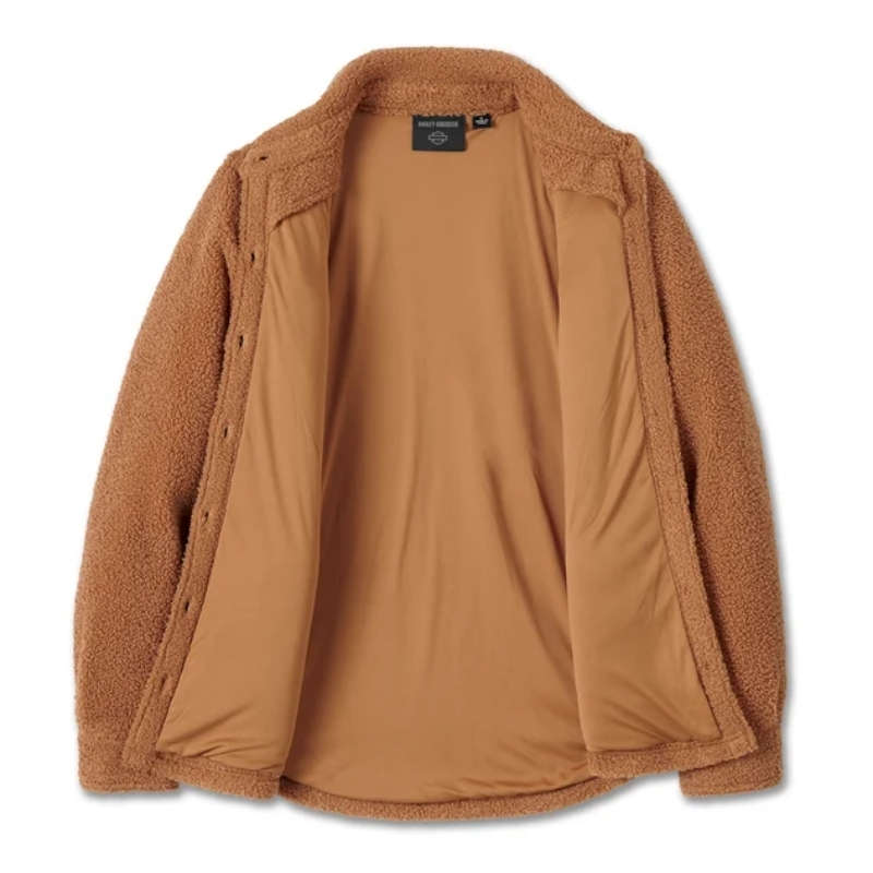 Women's Sherpa Shirt Jacket - S