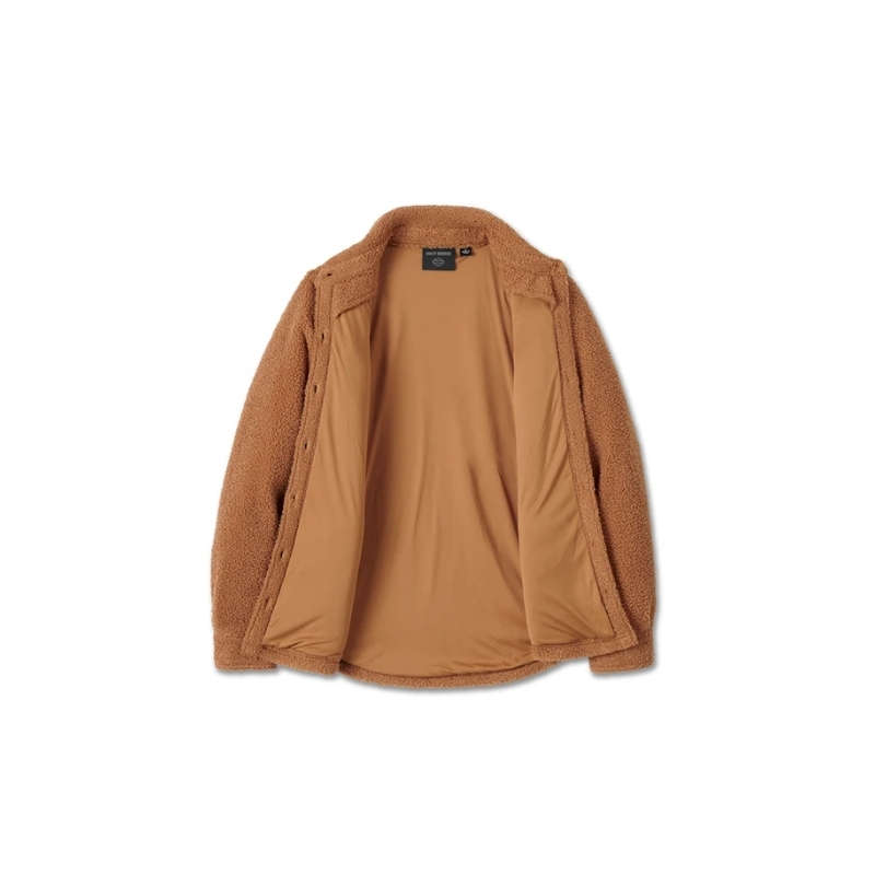 Women's Sherpa Shirt Jacket - 2XL