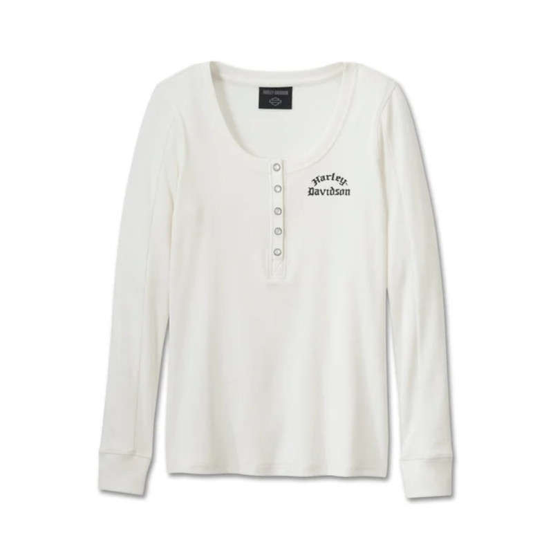 Women's Timeless Long Sleeve Henley - M