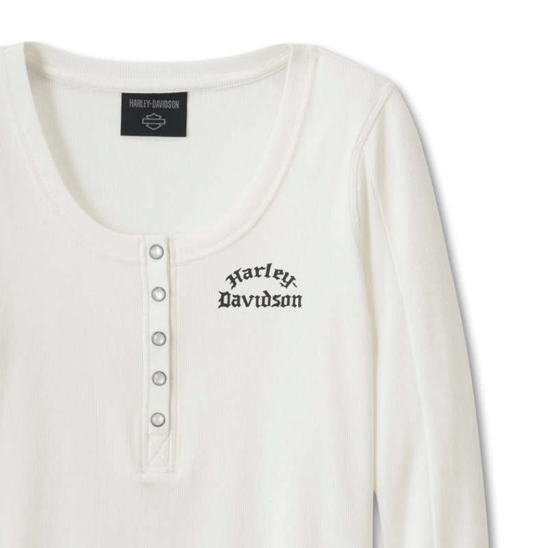 Women's Timeless Long Sleeve Henley - M