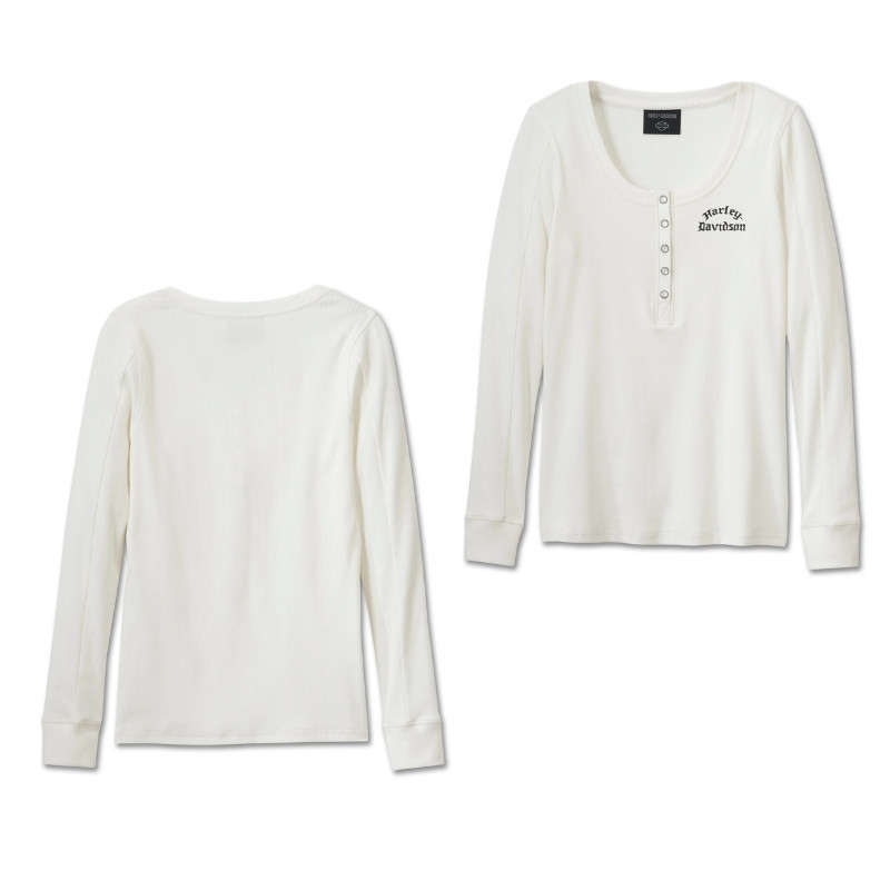 Women's Timeless Long Sleeve Henley - M
