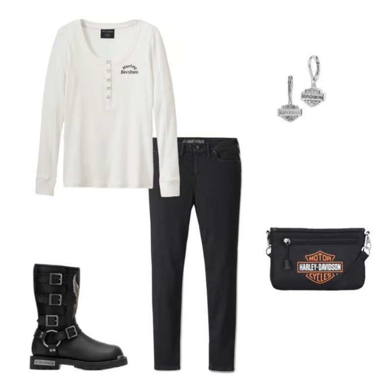 Women's Timeless Long Sleeve Henley - M