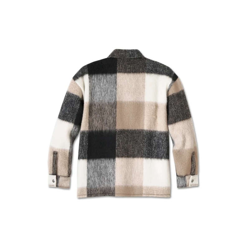 Women's H-D Plaid Shirt Jacket - M