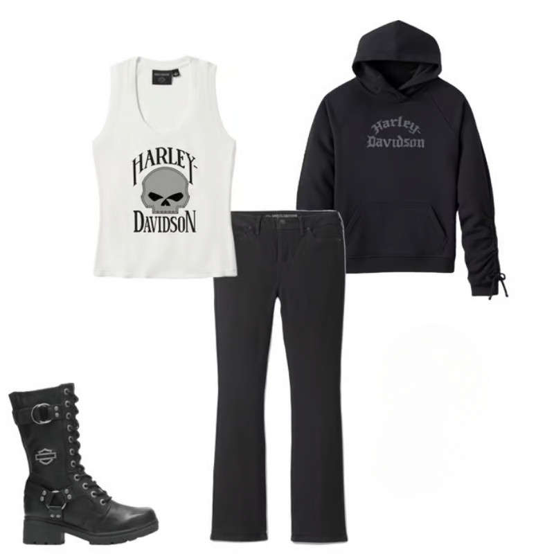 Women's Wild Cat Bar & Shield Raglan Hoodie - M