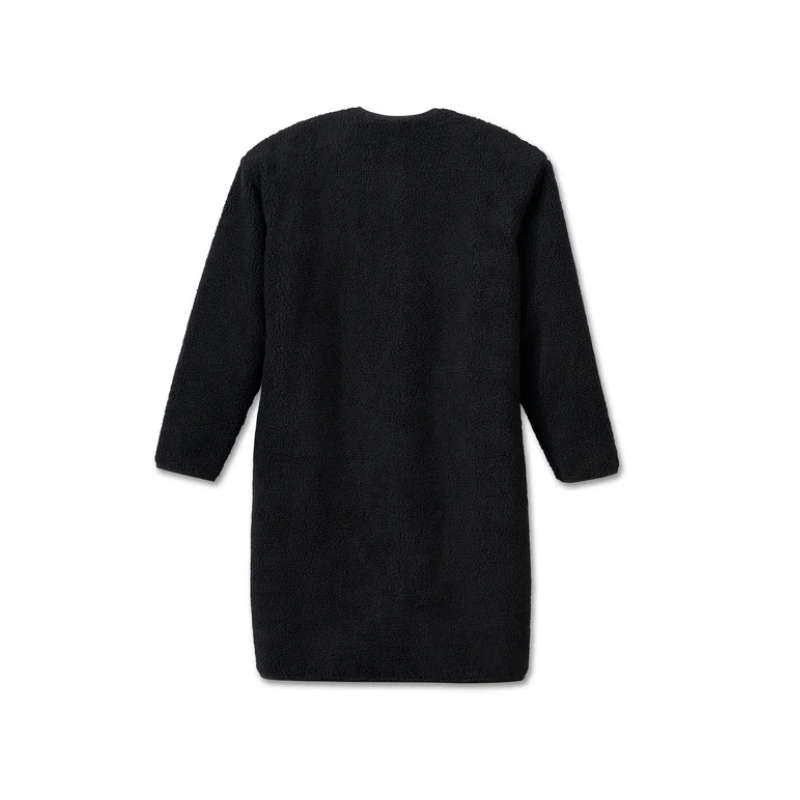 Women's Reversible Quilted Sherpa Coat - S