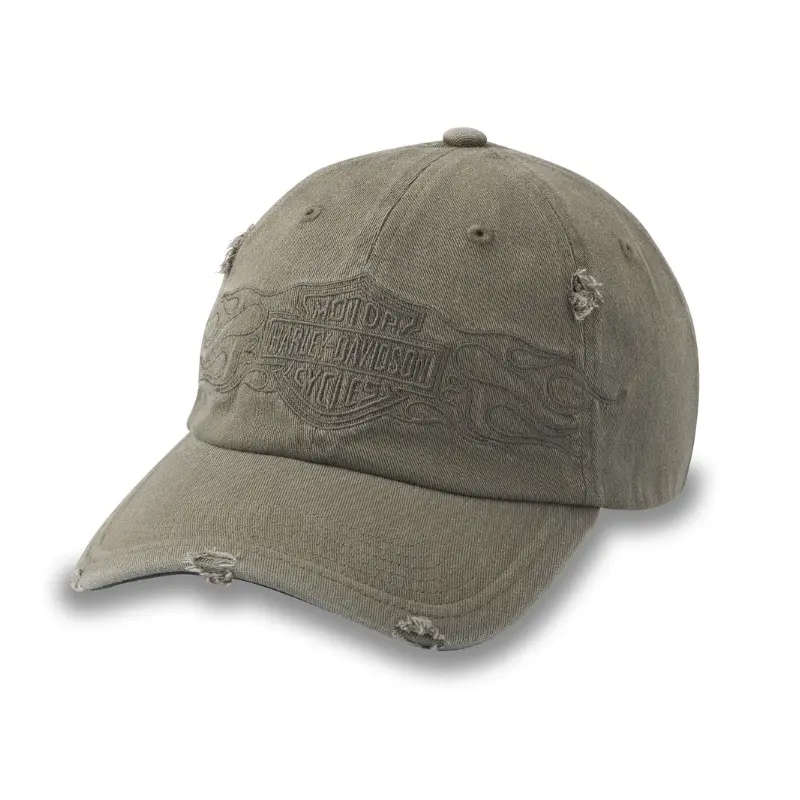 Flying Lap Distressed Stretch-Fit Cap - L
