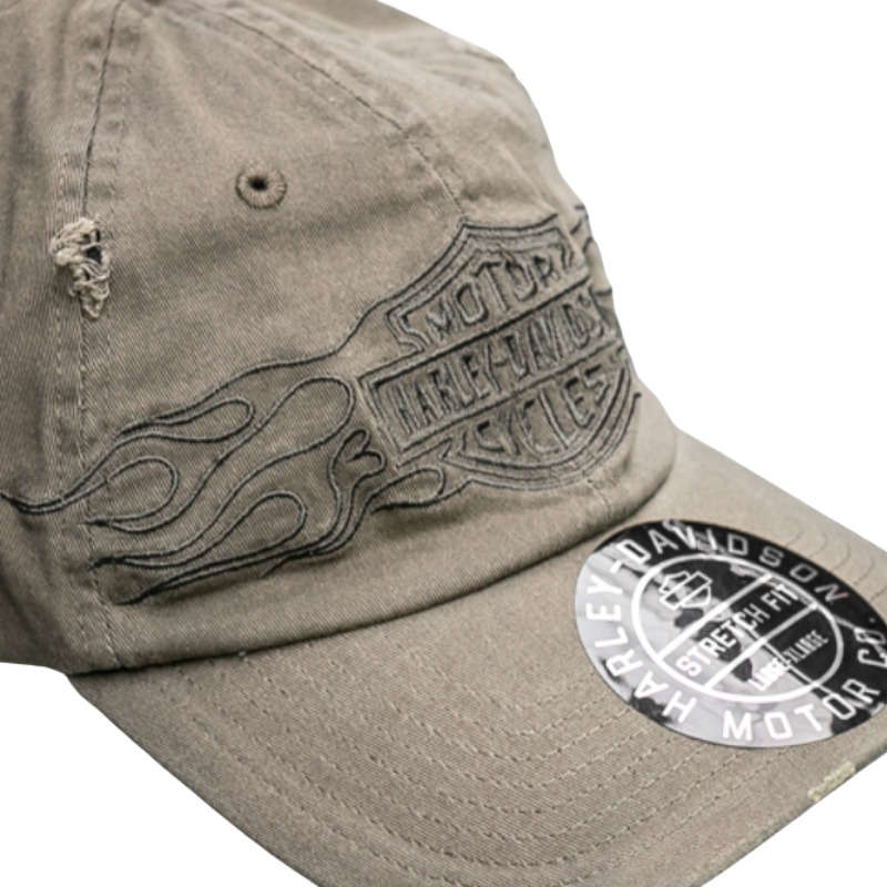 Flying Lap Distressed Stretch-Fit Cap - L