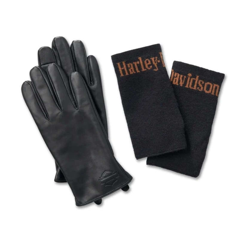 Women's 3-in-1 Leather Gloves - XL