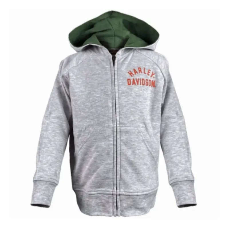 Bar & Shield Logo Knit Zip-Up Hoodie - 4-5 Years