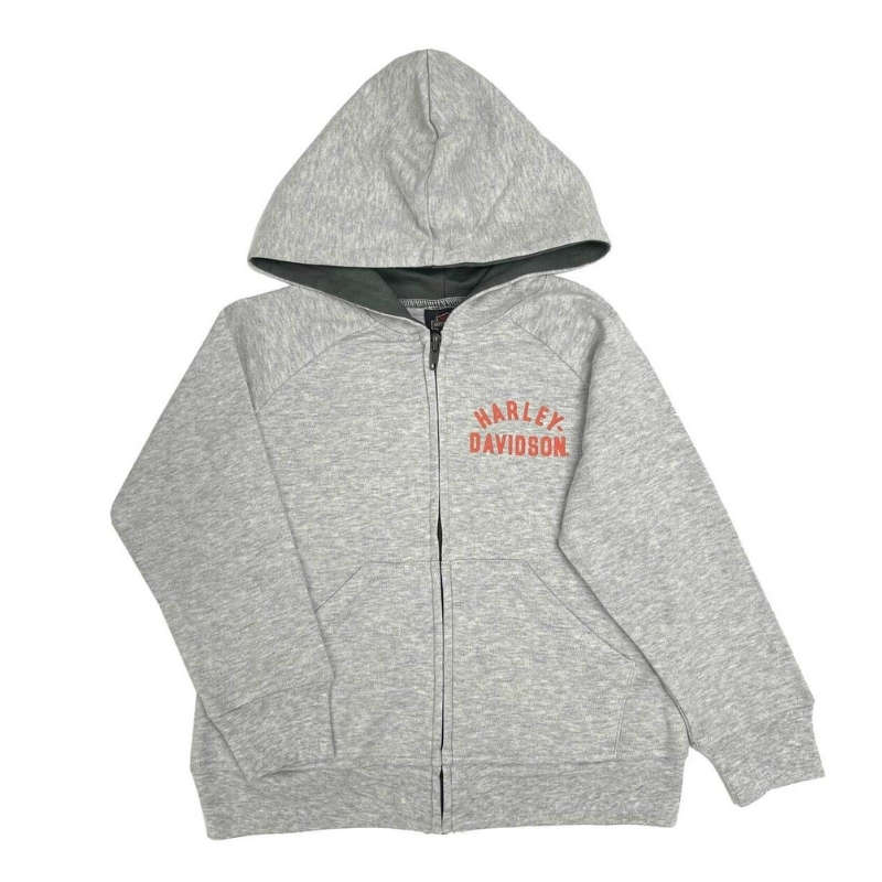 Bar & Shield Logo Knit Zip-Up Hoodie - 4-5 Years