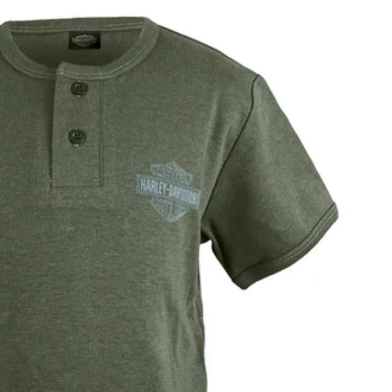 Authorized Henley 2-Button Short Sleeves - 8-10 Years