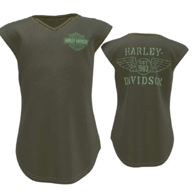Girls Muscle T-Shirt - T2-3 Years