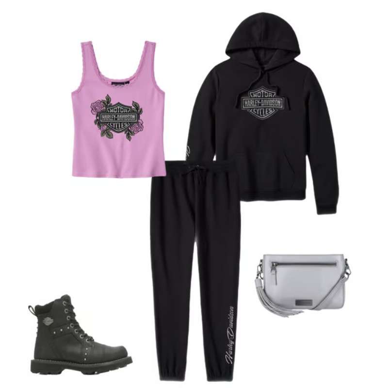 Essential Bling Fleece Jogger - L