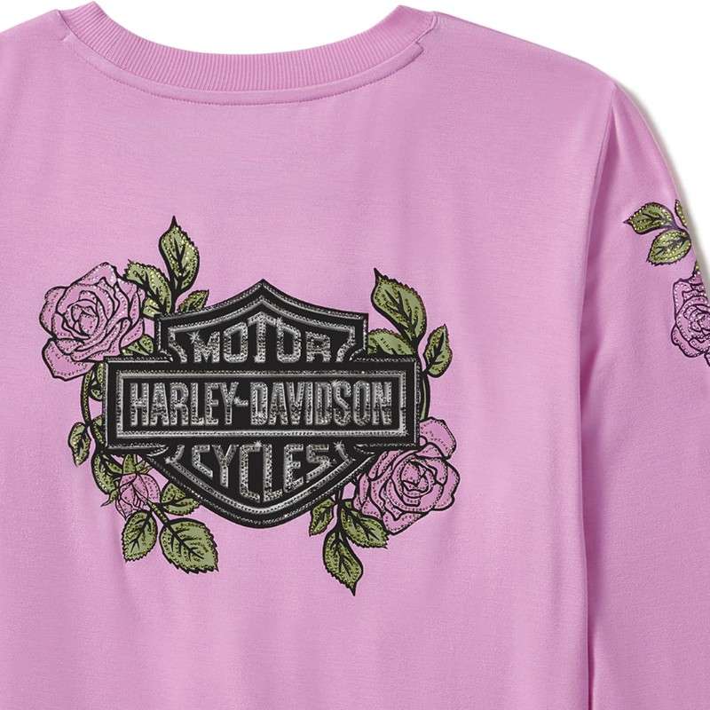 Rose & Thorn Bling Long Sleeve Top - S