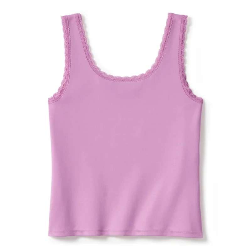 Rose & Thorn Bling Lace Trim Tank - 2XL