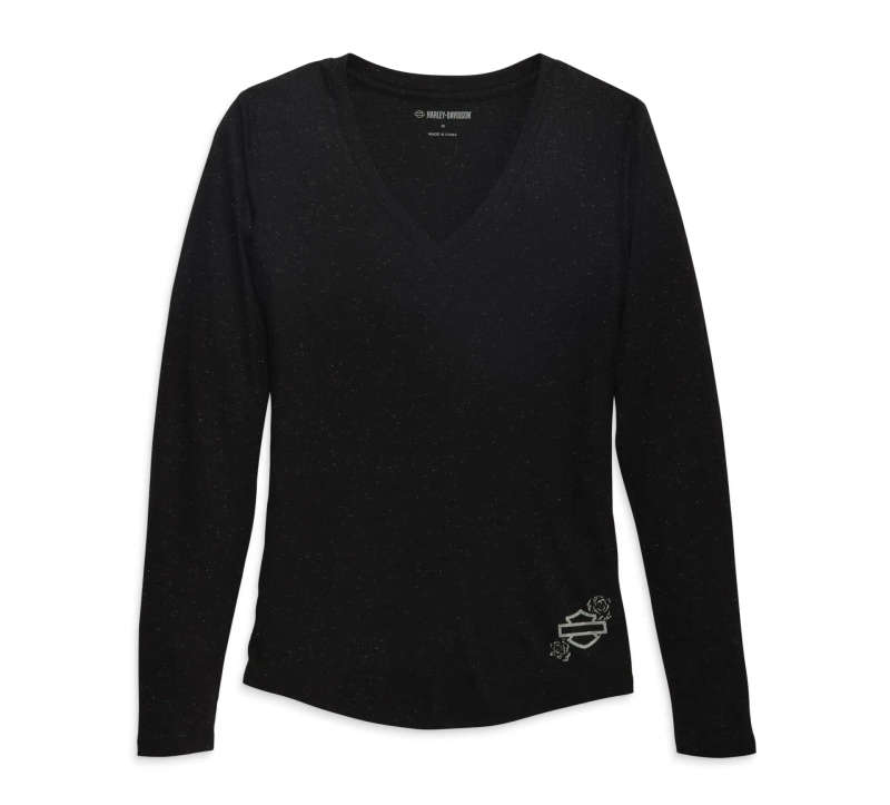 Women´s Bonded Fashion Long Sleeve Knit Top - L