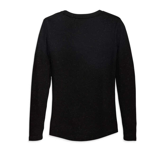 Women´s Bonded Fashion Long Sleeve Knit Top - L