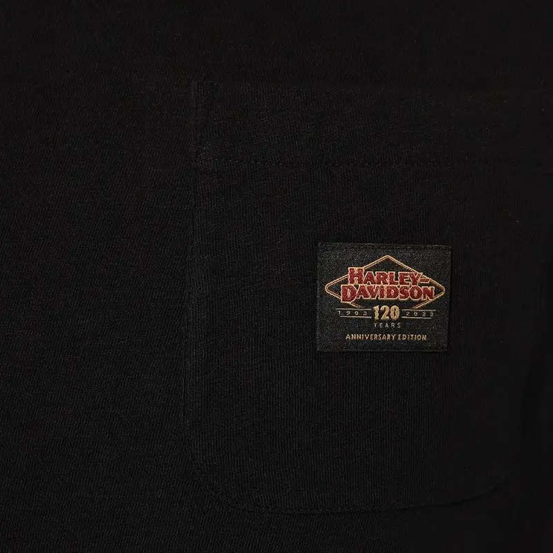 Mens 120th Anniversary Pocket Tee  Black Beauty - 2XL