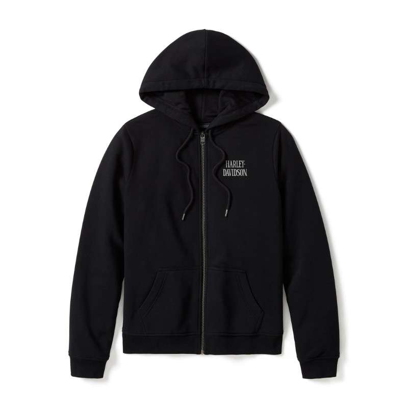 Women´s Zip Hoodie Willie G Skull Fleece - M