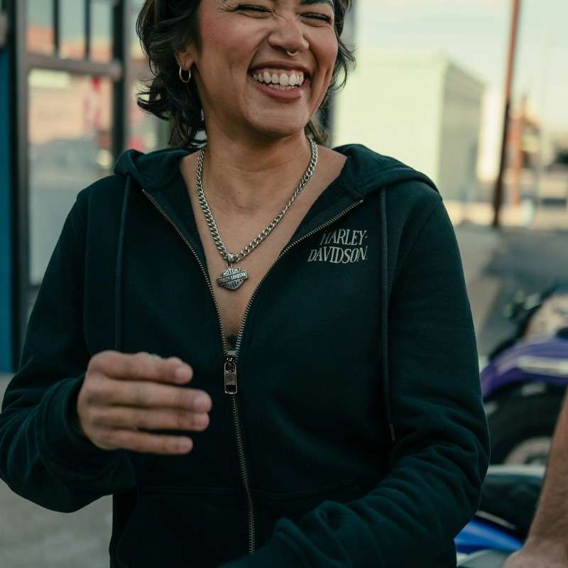 Women´s Zip Hoodie Willie G Skull Fleece - M